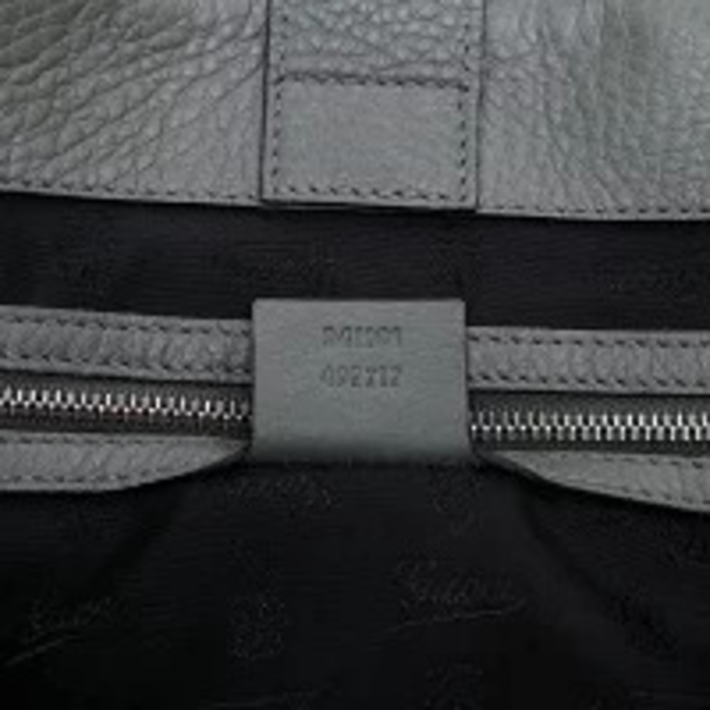 Gucci Leather Canvas Neoprene Shoulder Bag Tote Gray - Picture 11 of 13